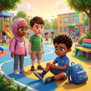 صاحبك وقع في الملعب وهو زعلان.