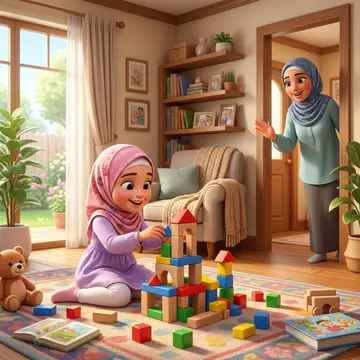 ماما تناديك وأنت تلعب.