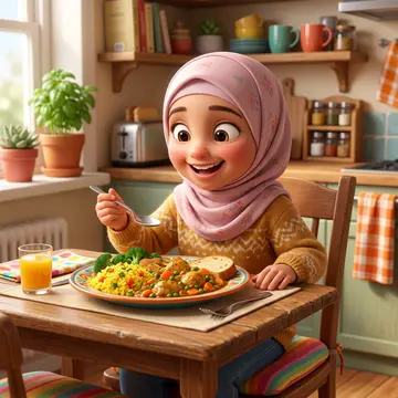 أنت جائع والأكل قدّامك.
