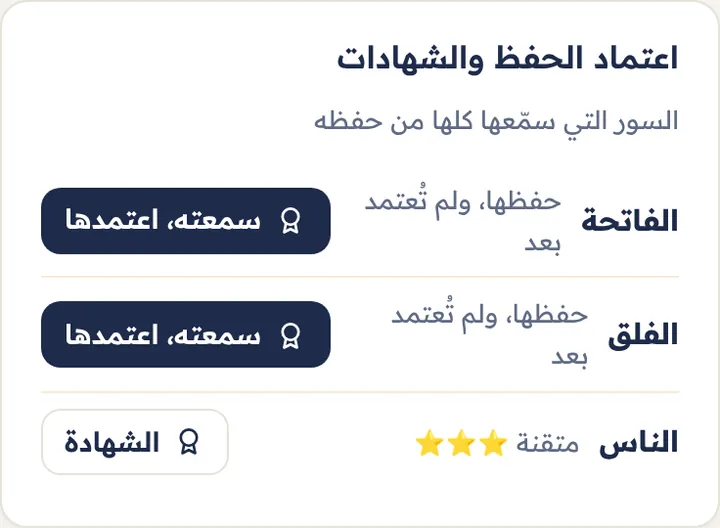 السور التي حفظها