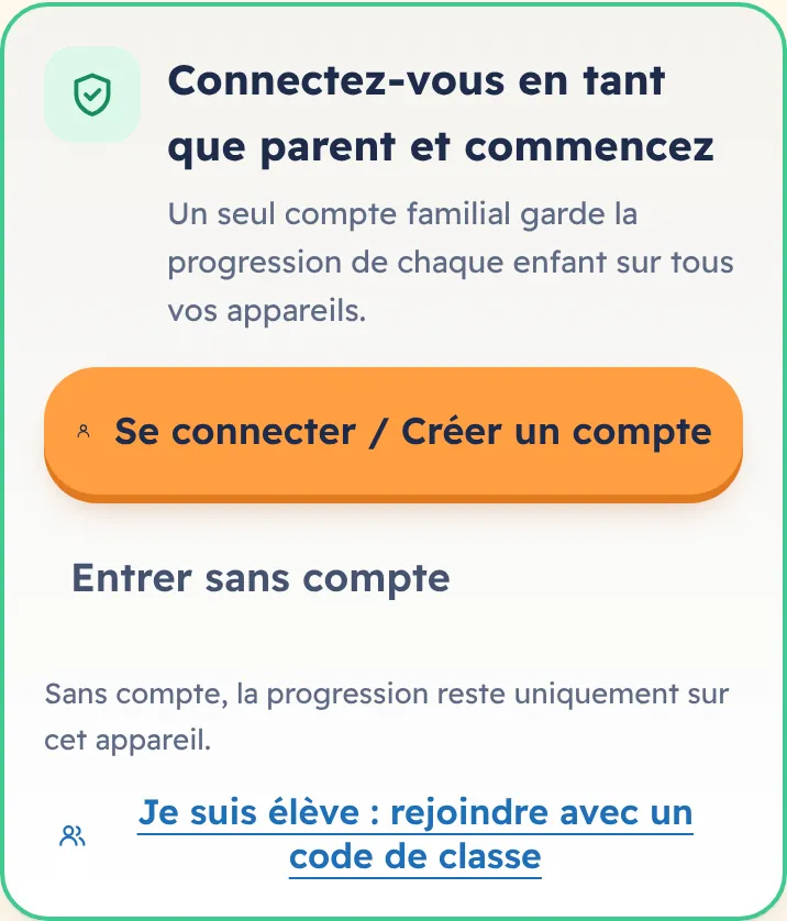 « Je suis élève » sur la première page