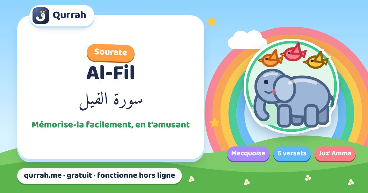 Comment les enfants peuvent mémoriser la sourate Al-Fil, facilement et en s’amusant — Qurrah