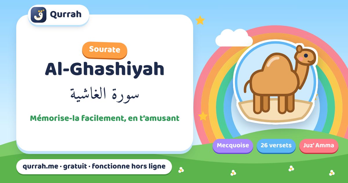 Une façon ludique de mémoriser la sourate Al-Ghashiyah — Qurrah